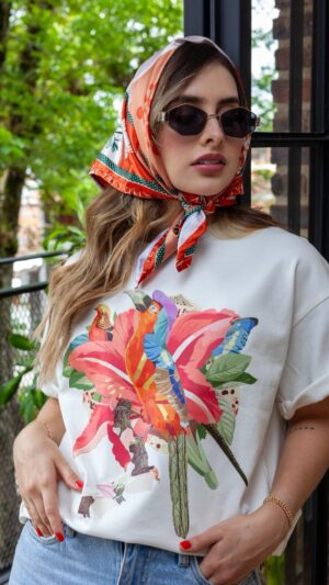 Camiseta Orquídea